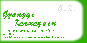 gyongyi karmazsin business card